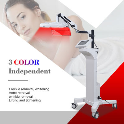 เครื่อง PDT สําหรับสิวผิวหนัง LED สีฟ้าและสีแดง เครื่อง LED Light Therapy